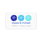 ThreeBlueSandDollers, alyssa & michael, 123オース… ラベル (正面)