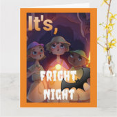 #ThreeHikerGangAndTheHauntedCaveハロウィーン カード (黄色い花)