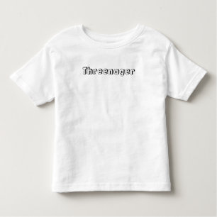 Threenager トドラーTシャツ