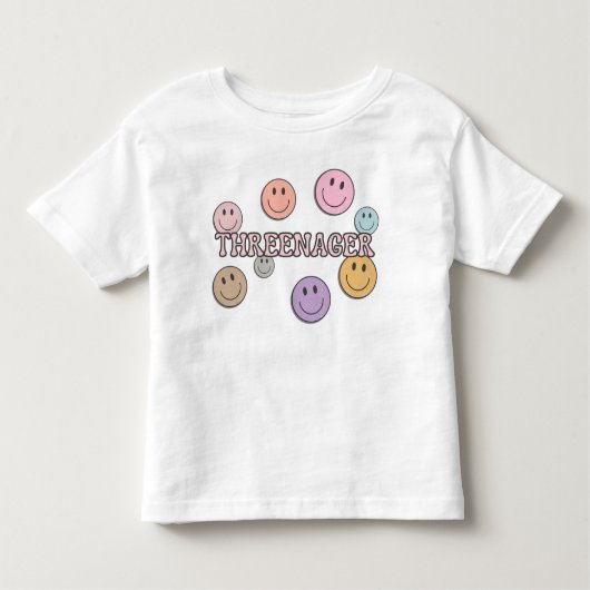 Threenager 3rd Birthday トドラーTシャツ (正面)