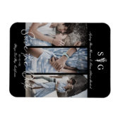 Three's Photo 結婚 Collage婚約セッション マグネット (横)