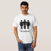 Threesomeのワイシャツ- Polyamory Tシャツ (正面フル)