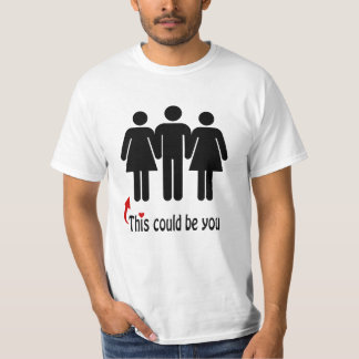 Threesomeのワイシャツ- Polyamory Tシャツ