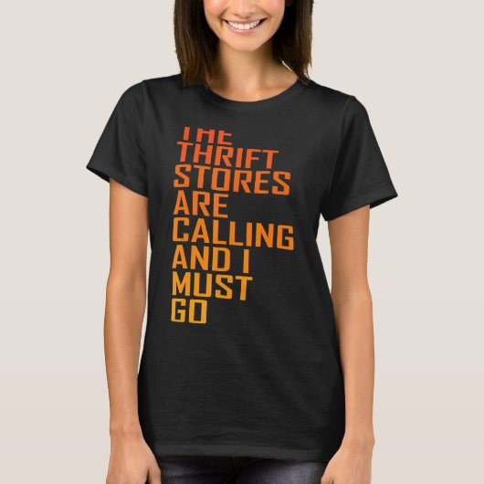 Thrift Store引用文Thrift StoresがThrifを呼び出している Tシャツ (正面)