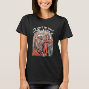 Thrift Store Thriftの通路を歩おもしろいく Tシャツ