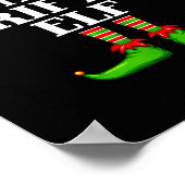 Thrifting Elf Matching Family Group Christmas Part ポスター (角)