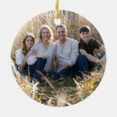 Thrill of Hope Navy  Photo Religious セラミックオーナメント (裏面)