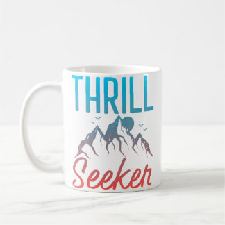 Thrill Seeker Mountain Climbing Hiking コーヒーマグカップ