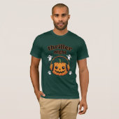 Thriller Night Pumpkin Halloween Tシャツ (正面フル)