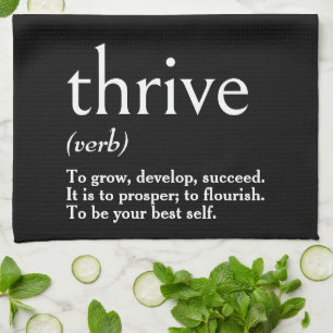 THRIVEの辞書定義 キッチンタオル