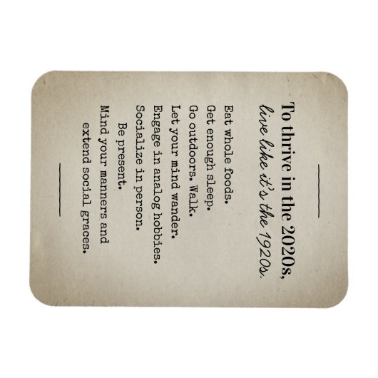 Thrive in 2026 Back to Basics マグネット (横)