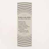 Thrive in 2026 Be Present ヨガマット (正面)