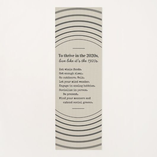 Thrive in 2026 Be Present ヨガマット (正面)