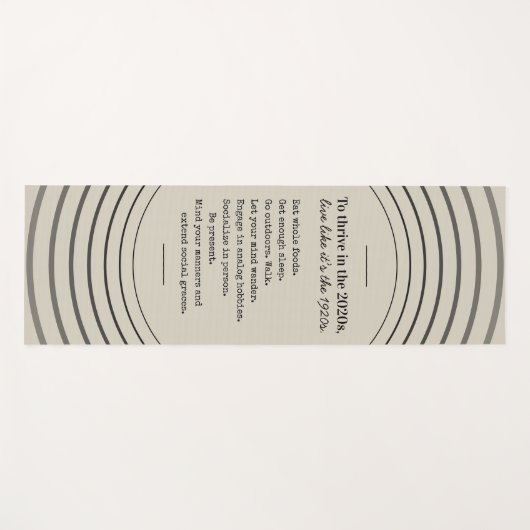 Thrive in 2026 Be Present ヨガマット (正面(横))