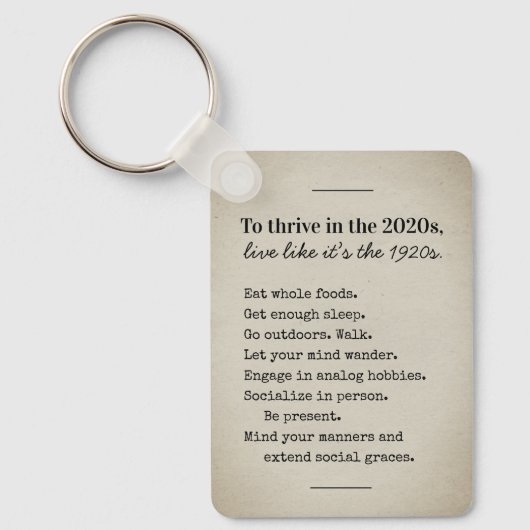 Thrive in 2026 Encouraging Advice キーホルダー (正面)