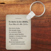 Thrive in 2026 Encouraging Advice キーホルダー (裏面)