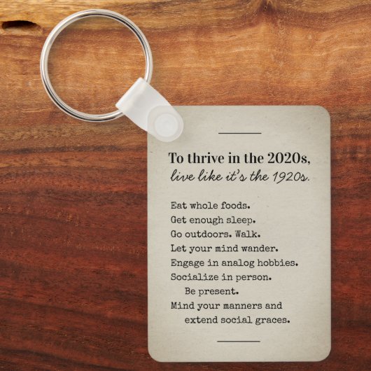Thrive in 2026 Encouraging Advice キーホルダー (正面)