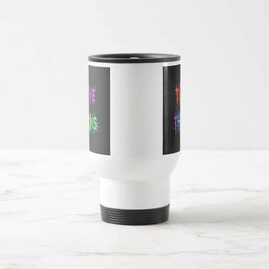 "Thrive in Thorns" Travel Coffee Mug. トラベルマグ (中央)