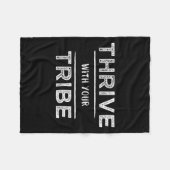 Thrive With Your Tribe Shirt Gift  フリースブランケット (正面(横))