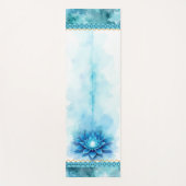 Throat Chakra Yoga Mat | Blue Lotus Alignment ヨガマット (正面)