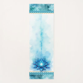 Throat Chakra Yoga Mat | Blue Lotus Alignment ヨガマット