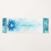 Throat Chakra Yoga Mat | Blue Lotus Alignment ヨガマット (正面(横))