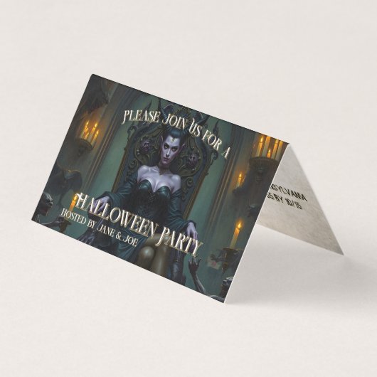 Throned Demon Queen in Candlelight - Invitation (正面)