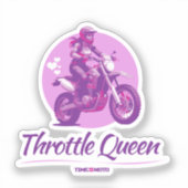  Throttle Queen Sticker シール (正面)