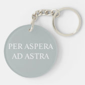 Through Adversity To The Stars Key Ring - Gray キーホルダー (裏面)