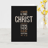 Through Christ Jesus Bible引用文 やる気を起こさせる カード (黄色い花)