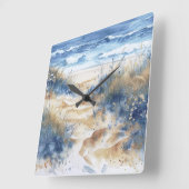 Through the Dunes Seascape スクエア壁時計 (傾斜)