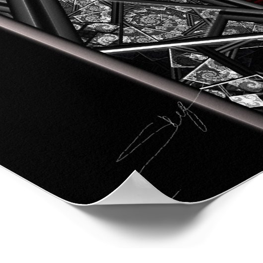 Through the Looking Glass Fractal Poster ポスター (角)