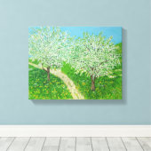 Through The Meadow - Fromオリジナル水彩画 キャンバスプリント (インサイチュ (ウッドフロア))