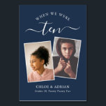 Through the Years Couples 結婚 Photo'sモダン Tabl テーブルナンバー<br><div class="desc">おもしろいを思い出し、結婚式のレセプションテーブル番号と一緒に持つエレガントと – これらのテーブル番号与えはシンプル、テーブル番号と同じ年齢の新郎新婦の写真を含むオプションを持つ新婦と新婦の名前/sと彼らの日付結婚。背景色はネイビーブルーで白い文字が付いているが、これはあなたの色に合わせて任意の色に変更で結婚きる。</div>