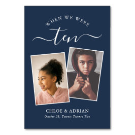 Through the Years Couples 結婚 Photo'sモダン Tabl テーブルナンバー