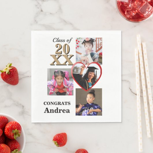 Through The Years Graduation Party スタンダードランチョンナプキン (インサイチュ)