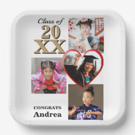Through The Years Graduation Party ペーパープレート