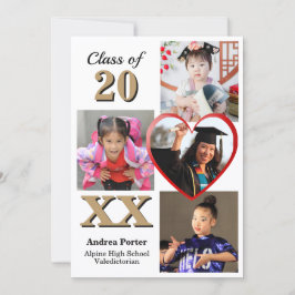 Through The Years Graduation Party 招待状