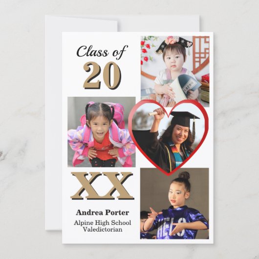 Through The Years Graduation Party 招待状 (正面)