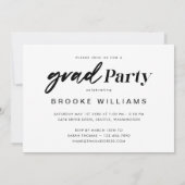 Through the Years - Now & Then Graduation 5 Photo 招待状 (裏面)