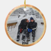 Through The Years Photo Keepsakeオーナメント セラミックオーナメント (裏面)