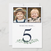 Through The Years Photos大事な行事表#シンボルや象徴 招待状 (正面)