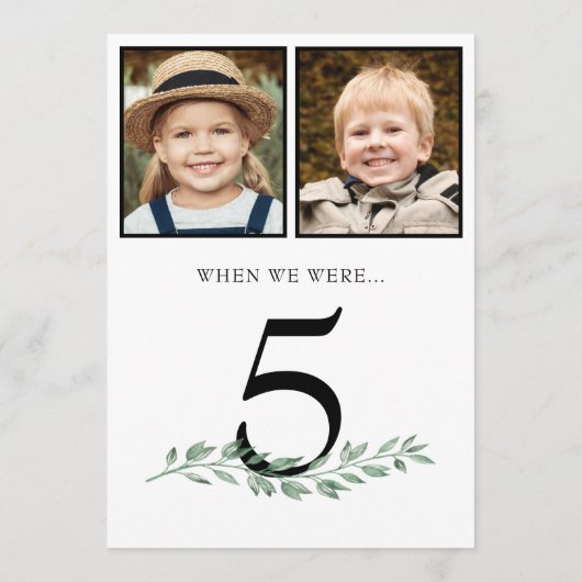 Through The Years Photos大事な行事表#シンボルや象徴 招待状 (裏面)