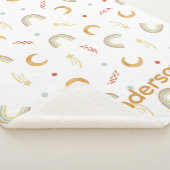 Throw baby rainbow sherpa blanket  シェルパブランケット (3/4)