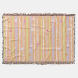 Throw Blanket – Baby Joy & Creatures Pastel Animal スローブランケット