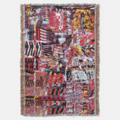 Throw Blanket – Fragmented Pulse スローブランケット (正面縦)