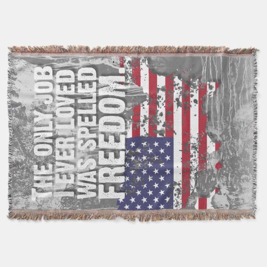 Throw Blanket – Freedom Job スローブランケット (正面)