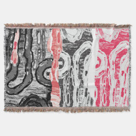 Throw Blanket – Friction Lands Abstract Design スローブランケット