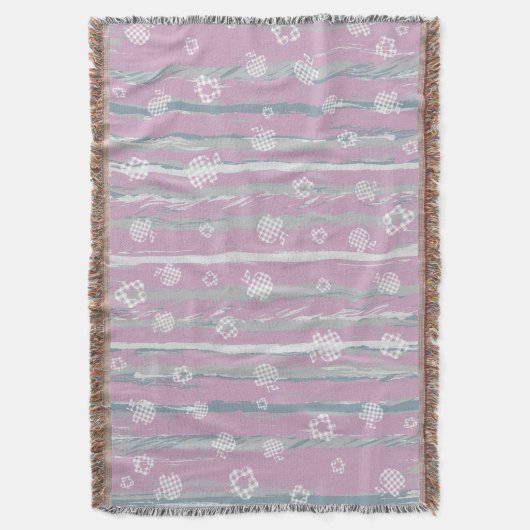 Throw Blanket – Gingham Orchard スローブランケット (正面縦)