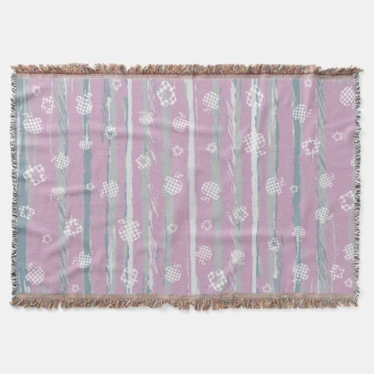 Throw Blanket – Gingham Orchard スローブランケット (正面)